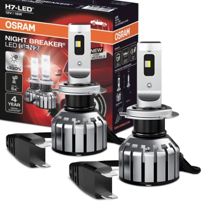 Immagine di OSRAM 64210DWNBG2 2HFB Lampadina LED Night Breaker® H7 16 W 12 V