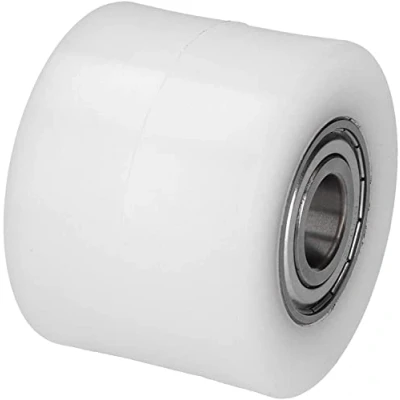 Immagine di WIKO Ruote per Carrelli Merci Pesanti Rullo in Poliammide Transpallet 80x82 mm fino a 550 kg con Cuscinetti Sfera Ruota Fissaggio dei Pallet (Foro dell’Asse 17 mm)