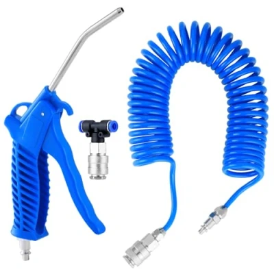 Immagine di Fippy Pistola aria Camion Soffiaggio per Kit di Pulizia Auto con connettore piccolo UE, tubo da 5 metri, Blu