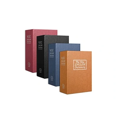 Immagine di Cassetta sicurezza nascosta cassaforte forma libro serratura con chiave 11x8