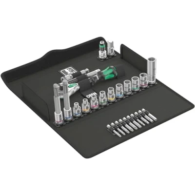 Immagine di Wera 8100 SB 2 Zyklop Speed Knarrensatz Kit inserti giravite a bussola 3/8 27 parti 05004175001