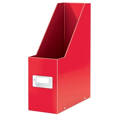 Immagine di Leitz WOW Gamma Click &amp; Store Scatola Portariviste Pieghevole in Cartone, Formato A4 e USA, Rosso, 60470026