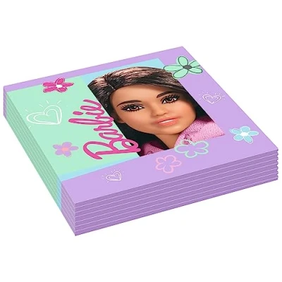 Immagine di Amscan Tovaglioli per feste di compleanno Barbie Sweet Life Kids 9915483, confezione da 8
