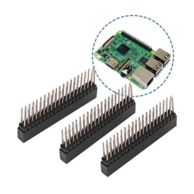 Immagine di 3Pz 2.54mm Pin Headers 2X20 Pin,Breakaway 2 PCB Board Intestazione Femmina Connector Kit Per,Scheda Bene PCB,Circuito Integrato O Il Tuo RPi Interfaccia Connessione
