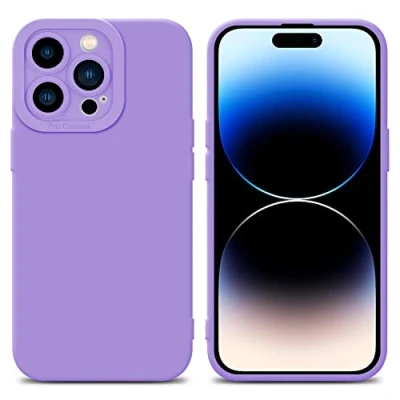Immagine di Cadorabo Custodia compatibile con Apple iPhone 14 PRO MAX in FLUID VIOLA CHIARO Coperchio protettivo silicone TPU flessibile