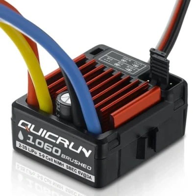 Immagine di Hobbywing QuicRun 1060 Regolatore spazzolato con connettore a T 60A per scala 1/10