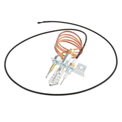 Immagine di gohantee kit pilota per bruciatore di sicurezza, termocoppia M9 x 1, accensione a scintilla da 24,1 cm, gas propano fai te, parti ricambio riscaldatori naturale