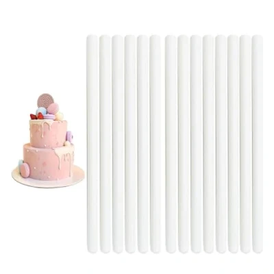 Immagine di AMANDELIZABE 14 supporti per torte, 30 cm, riutilizzabili, a due piani, torte più impilabili