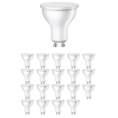 Immagine di ledscom.de 20 lampadine LED GU10, PAR16, bianco caldo (2800 K), 0,5 W, 49lm, 100, opaco