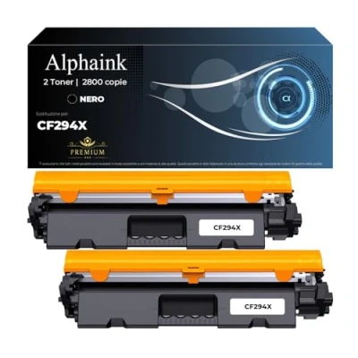 Immagine di alphaink 2 Toner Compatibile CON HP 94X CF294X per stampanti LASERJET PRO M118 M118DW M148 M148DW M148FDW M149 M149FDW (2800 copie l&#039;uno) CHIP (2 Nero)