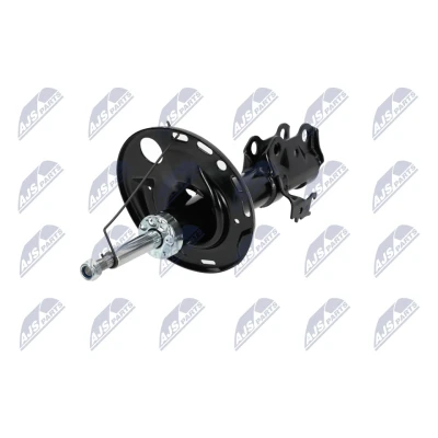 Immagine di NTY A TY 052 Ammortizzatore Assale anteriore Dx pressione del gas doppio tubo tipo McPherson Spina superiore, Collare inferiore
