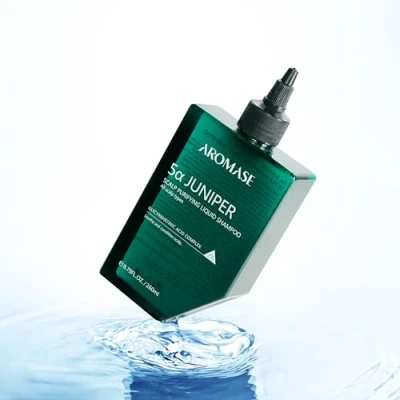 Immagine di AROMASE 5α Juniper Scalp Purifying Liquid Shampoo, Award Winning Exfoliator Ideale per Dandruff, Psoriasi, Dermatiti, Dry &amp; Sensitive Scalp, Oily hair, Cleanser (260 ml)
