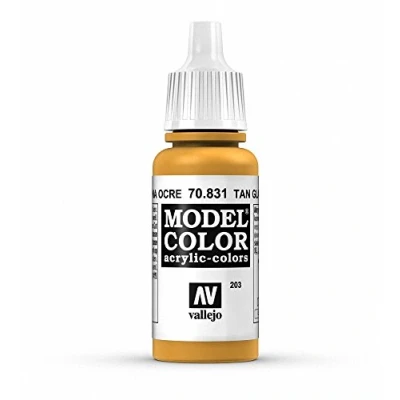 Immagine di Vallejo 70.831 Colore Acrilico Opaco , Oro (Tan Glaze), 17 ml, 1 Pezzo