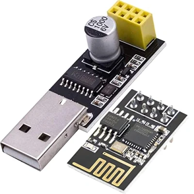 Immagine di AZDelivery ESP 01S ESP8266 Modulo Wifi con Adattatore USB, compatibile Arduino incluso un E Book!