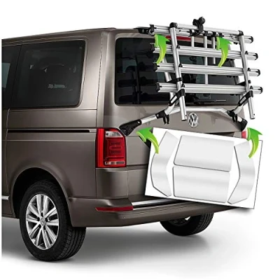 Immagine di AlphaShield pellicola protettiva trasparente per portabici, taglio CAD, adesiva (FX07 compatibile con VW T6)