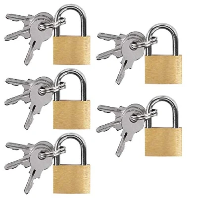 Immagine di UCEC 5 mini lucchetti con chiave, lucchetto per bagagli e catene