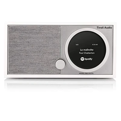 Immagine di Tivoli Audio Model One Digital Gen 1 DAB/DAB+/FM Radio Digitale con funzionalità Wireless Wi Fi e Bluetooth (Bianco / Grigio)