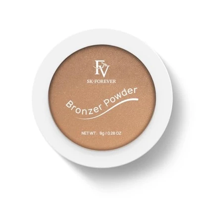 Immagine di FV Bronzer Lunga Durata, Polvere Naturale Impermeabile, Terra Compatta Effetto Abbronzato Opaco, Contouring Viso (03 Deep Bronzer)