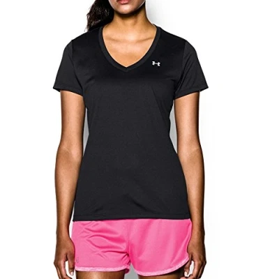 Immagine di Under Armour TECH Solid Tshirt basic, Donna, Taglia: Small, Black/metallic silver