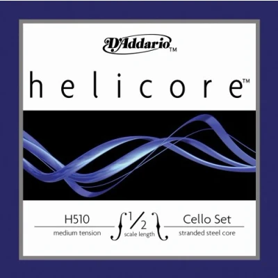 Immagine di Set di corde D&#039;Addario Helicore per violoncello, scala 1/2, tensione media