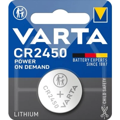 Immagine di VARTA Pile a Bottone CR2450, confezione da 10, Power on Demand, Lithium, 3V, imballaggio sicuro per i bambini, dispositivi Smart Home, chiavi dell&#039;auto e altre applicazioni [Esclusivo su Amazon]