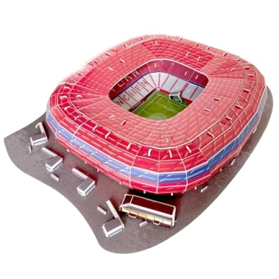 Immagine di Habarri Allianz Arena Stadion puzzle 3D stadio di calcio per bambini e adulti Modello Modellismo 63 elementi