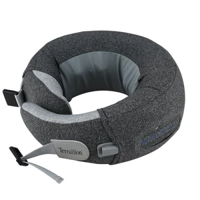 Immagine di TERRAILLON NECK MASSAGER, Cuscino massaggio collo e cervicale, rilassante, riduzione della tensione, anti stress, 3 velocità di massaggio, 2 direzione rotazione, opzione riscaldante, cinghia