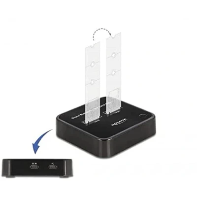 Immagine di DeLOCK Docking Station M.2 per 2 SSD SATA con Funzione Clone