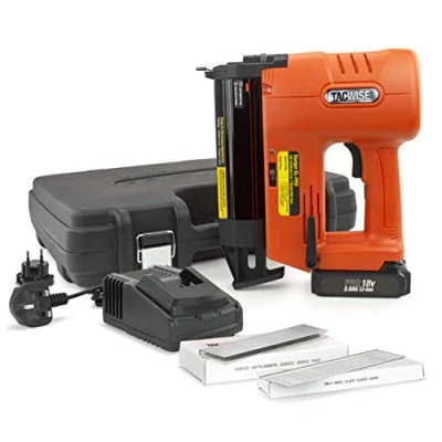 Immagine di Tacwise 1506 Ranger EL PRO Graffatrice/Chiodatrice 2 en 1 a Batteria da 18V, Caricabatterie e 2000 punti Chiodi, Utilizza di Tipo 91 Chiodi 180
