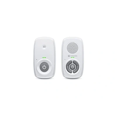 Immagine di Motorola Nursery AM21/MBP21 Audio Baby Monitor digitale con tecnologia DECT per il monitoraggio audio, portata 300 metri, microfono ad alta sensibilità, bianco