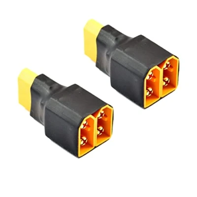 Immagine di LinsyRC 2 pezzi XT60 parallelo maschio 1 femmina a adattatore per batteria RC Lipo (1 presa maschio)