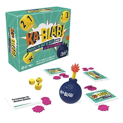 Immagine di Hasbro Gaming F2562801 Ka Blab Gioco per Famiglie, Adolescenti e Bambini dai 10 Anni, di Gruppo da 2 a 6 Giocatori, Creatori Scattergories, Multicolore Lingua Francese