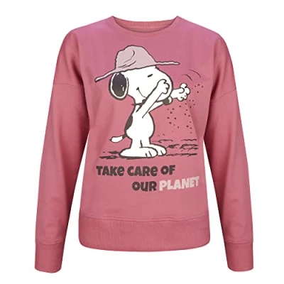 Immagine di ONOMATO! Peanuts Snoopy Felpa da donna Cradle to Cradle, Colore: rosa., S