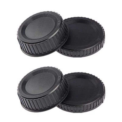 Immagine di copertura del corpo della fotocamera e dell&#039;obiettivo posteriore per Nikon D90 D7000 D850 D810 D780 D750 D5600 D5500 D5300 D3500 D3400 D3300 kit AF/AF S/AF P Lens.(confezione da 2)