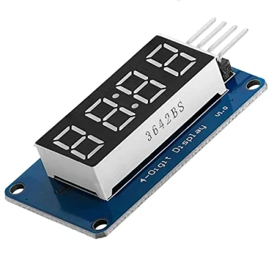 Immagine di AZDelivery 4 Bit Tubo Digitale LED 7 Segmenti Modulo Display con Clock compatibile TM1637 Arduino E Raspberry Pi incluso un Book!