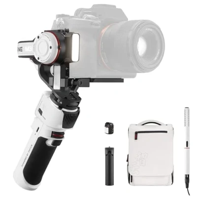 Immagine di ZHIYUN Crane M3 Pro[Ufficiale]3 Axis Gimbal Stabilizer, Stabilizzatore Fotocamera, con Luce di Riempimento, Microfono, Treppiedi, Borsa Portaoggetti, per Fotocamere Azione, Fotocamera Micro Single