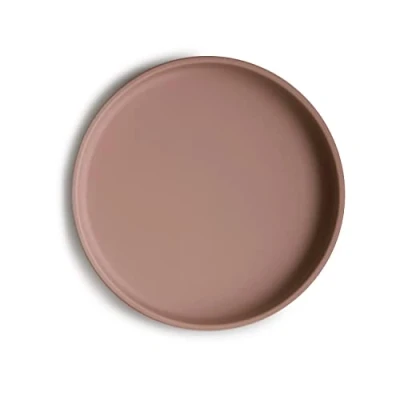 Immagine di mushie Piatto Per bambini con ventosa antiscivolo Senza BPA Lavabile in lavastoviglie Sicuri e di Alta Qualità bambini, Ragazzi Ragazze Versione Classica Cloudy Mauve
