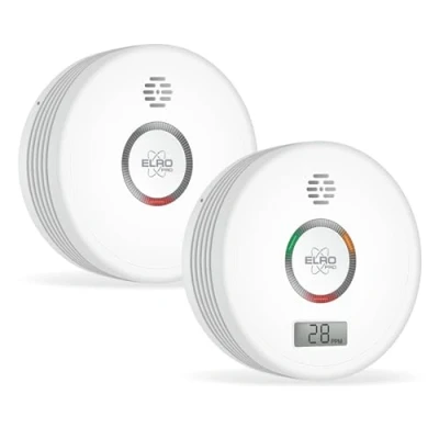 Immagine di ELRO FF4910 PRO Kit antincendio rilevatore di fumo e monossido carbonio con batteria 10 anni Conforme alla norma europea EN14604 EN50291