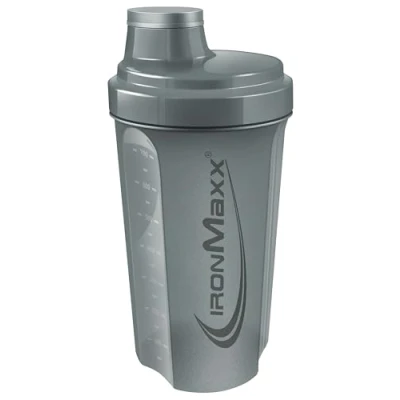 Immagine di IronMaxx Eiweiß Shaker 700 ml Ash Grey Proteico con Tappo a Vite Antigoccia BPA/DEHP Free Lavabile Scala Graduata