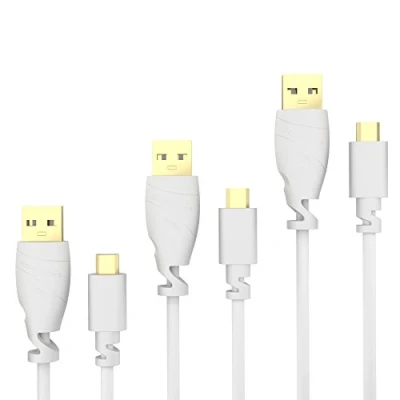 Immagine di KabelDirekt 3 x 1m Cavo Micro USB (USB 2.0, connettore a B, per la Carica e Sincronizzazione, Bianco), Top Series