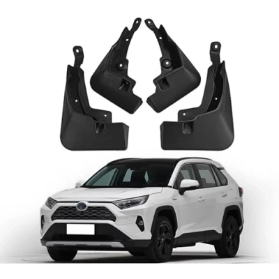 Immagine di 4 Pezzi Parafanghi per Auto Toyota RAV4 2019 2023 Hybrid XA50 2022, Anteriore posteriore Paraspruzzi Impermeabile Antispruzzo Parafango,for A