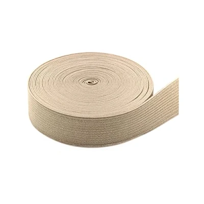 Immagine di Simpleelove Nastro elastico per cucito, 5 m di lunghezza, 25 mm larghezza, colore: bianco crema