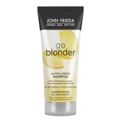 Immagine di John Frieda Go Blonder Shampoo Contenuto: 75 ml Dimensioni da viaggio Ideale per testare o viaggiare Illumina