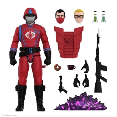 Immagine di Super7 G.I. Joe Cobra Crimson Guard (Cartoon Accurate) Action Figure Ultimates! 17,8 cm