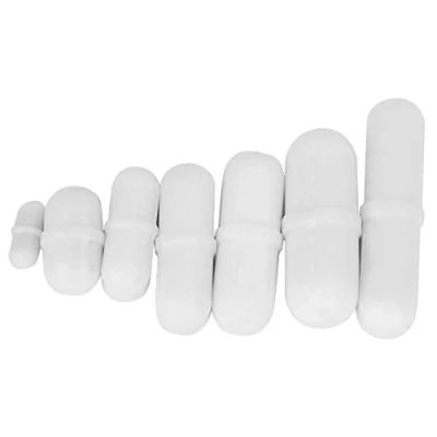 Immagine di 7pcs Stir Bar Barre Magnetiche di Agitazione, Agitatore Barra Agitazione Tipo B PTFE Laboratorio per Liquido o Soluzione
