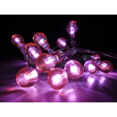 Immagine di Christmas Concepts® 10 Luci a LED bianche batteria con tonalità di Natale per feste (Bacche rosse)