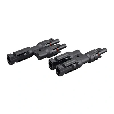 Immagine di enjoy solar® 1 coppia Spina e presa solare per cavi con sezione di 4 6mm² Splitter a Y 2 vie il collegamento in parallelo
