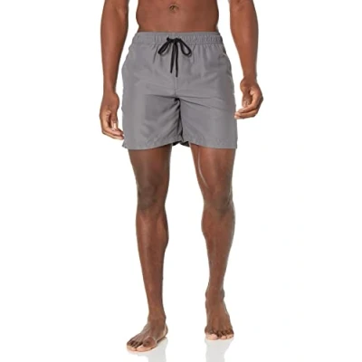 Immagine di Amazon Essentials Costume a Boxer Ad Asciugatura Rapida 18 cm Uomo, Carbone, M