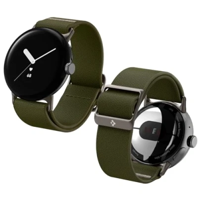 Immagine di Spigen Cinturino Lite Fit Compatibile con Google Pixel Watch 3/2/1 41mm (2024/2023/2022) Khaki
