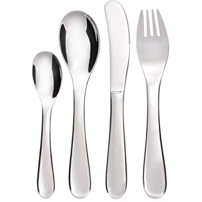 Immagine di GRÄWE Set di posate per bambini, in acciaio inox, forchetta coltello a partire dai 3 anni, confezione regalo